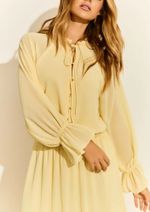 Vestido Chiffon Gabriella Amarelo