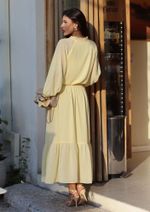 Vestido Chiffon Gabriella Amarelo