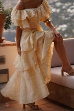 Vestido Bordado Mia Amarelo