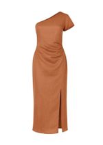 Vestido 100% Linho Monica Mocha