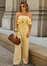 Top Alfaiataria Gina Amarelo