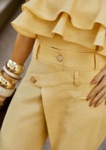 Calça Alfaiataria Gina Amarelo