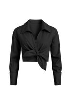 Camisa Tricoline Yara Preto