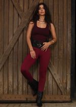 Legging Pezinho Andressa Burgundy