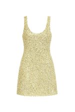 Vestido Curto Paetê Pietra Dourado