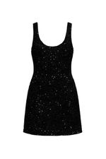 Vestido Curto Paetê Pietra Preto