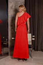 Vestido 100% Linho Becky	 Vermelho