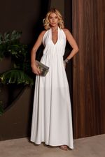 Vestido Longo Amora Off White