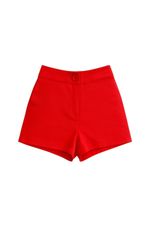 Shorts Alfaiataria Rose Vermelho