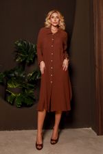 Camisa Chemise Resort Marrom