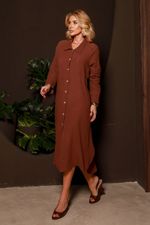 Camisa Chemise Resort Marrom