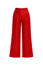 Calça 100% Linho Janete Vermelho