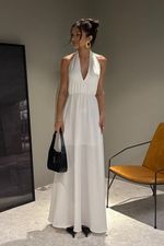Vestido Longo Amora Off White