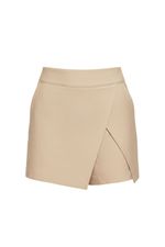 Shorts Saia Alfaiataria Eduarda Bege