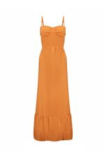 Vestido Alfaiataria Carla Laranja