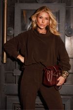 Blusa Gola Priscila Marrom