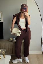 Calça Moletom Lara Marrom