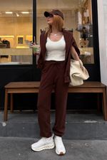 Calça Moletom Lara Marrom