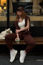 Calça Moletom Lara Marrom