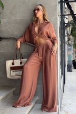Calça Pantalona Jamile Castor