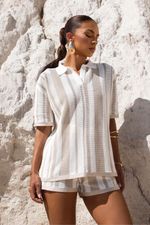 Conjunto Tricot Hellen Listrado