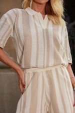 Conjunto Tricot Hellen Listrado