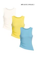 Kit Regata Karen Amarelo + Azul + Off