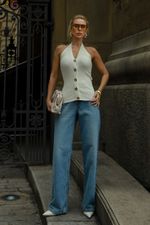 Blusa Tricot Thaís Off White