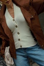 Blusa Tricot Thaís Off White