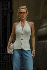 Blusa Tricot Thaís Off White