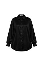 Camisa Cetim Aline Preto
