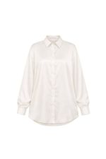 Camisa Cetim Aline Off White
