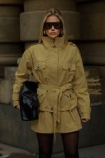Parka Alfaiataria Thaís Kháki