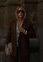 Blazer Alfaiataria Nicole Marrom