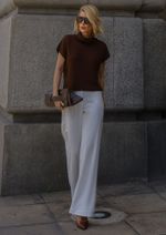 Calça Alfaiataria Nicole Off White