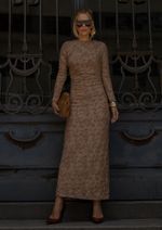 Vestido Andressa Bege