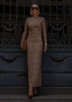 Vestido Andressa Bege
