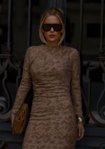 Vestido Andressa Bege