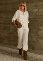 Calça Alfaiataria Ana Off White
