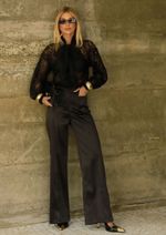 Blusa Renda Helena Preto