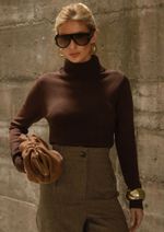 Blusa Tricot Bianca Marrom