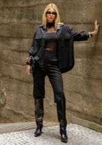  Blusa Tule Alessandra Preto