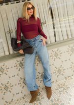 Calça Jeans Wide Leg Sasha