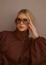 Jaqueta Alfaiataria Lilian Marrom