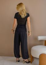 Blusa Tule Lizandra Preto
