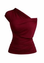 Blusa Tule Lizandra Burgundy