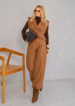 Colete Peplum Anelisa Caramelo