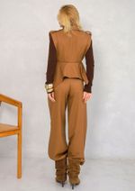 Colete Peplum Anelisa Caramelo