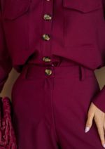 Camisa Alfaiataria Anne Burgundy