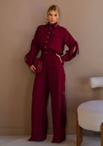 Camisa Alfaiataria Anne Burgundy